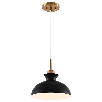 11" Modern 1-Light Pendant Light Adjustable Chandelier for Kitchen Island and Hallways