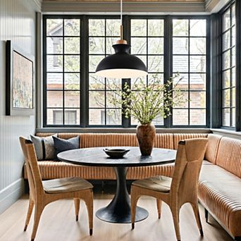 11" Modern 1-Light Pendant Light Adjustable Chandelier for Kitchen Island and Hallways