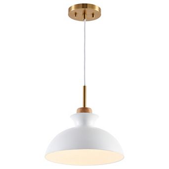 11" Modern 1-Light Pendant Light Adjustable Chandelier for Kitchen Island and Hallways