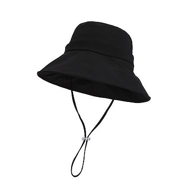 Wide Brim Sun Hat with Chin Strap Adjustable Fit UV Protection Bucket Hat