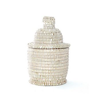 Small Lidded Tower Basket