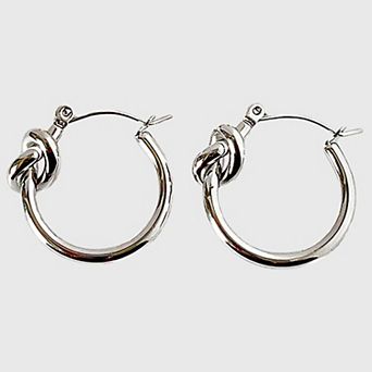 Women's Knot Hoop Earrings Statement Hoops for Versatile Styling
