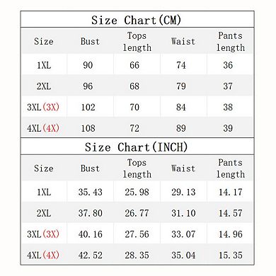 Women's 2-Piece Tankini Set - Drawstring Front Cami Top & Tropical Print Boyshorts