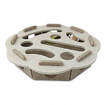 Interactive Cat Puzzle Toy Felt Treat Maze Enrichment Toy for Indoor Cats