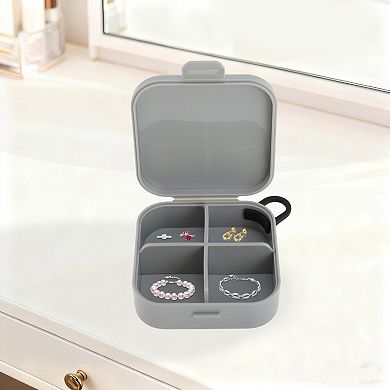 with Hooks & Compartments Jewelry Box Jewelry Organizer 1 Pc