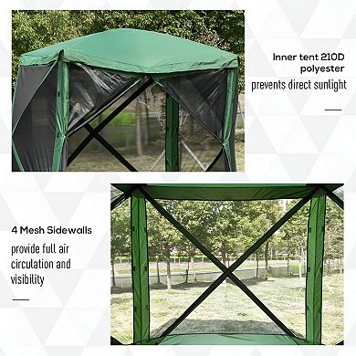 Portable Outdoor Gazebo for Camping, Picnic, Tailgate, Backyard, Pop-Up Tent