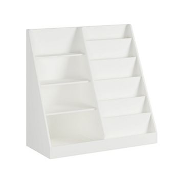 Kids Bookshelf and Toy Storage Organizer, 4 tier Shelf Display, 6 tier Bookshelf, for Kids,Toddlers