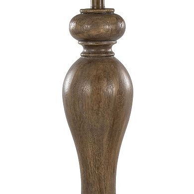 Loheer Contemporary Polyresin Table Lamp Set with Linen Shades