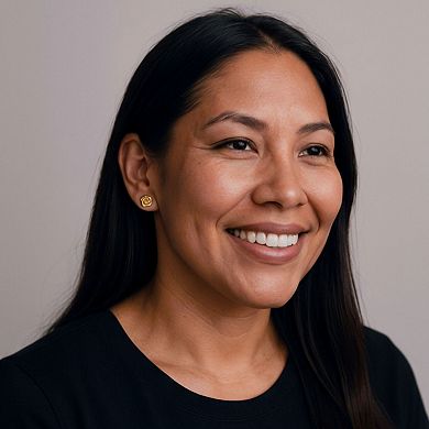 Sculpted Floral Stud Earrings with Layered Petal Detailing and Elegant Dimensional Design