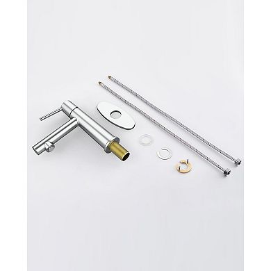 Single Handle Bathroom Faucet 1 Hole Sink Faucet with Dual Mode Aerator