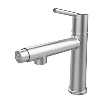 Single Handle Bathroom Faucet 1 Hole Sink Faucet with Dual Mode Aerator
