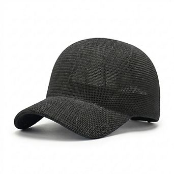 Women Straw Baseball Cap Lightweight Breathable Sun Hat Casual Summer Visor Hat
