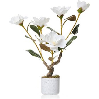 24" Faux Orchids Plant Real Touch in Pot