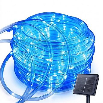 Solar Rope Lights, 39FT 100LED outdoor waterproof fairy lights, 8 modes