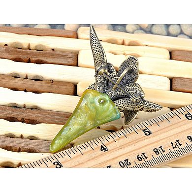 Elements Old Antique Synthetic Topaz Flower Bouquet Pin Brooch