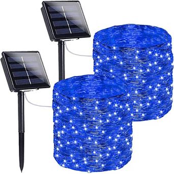 144FT Solar String Lights for Outside, 400LED Lights with 8 Modes