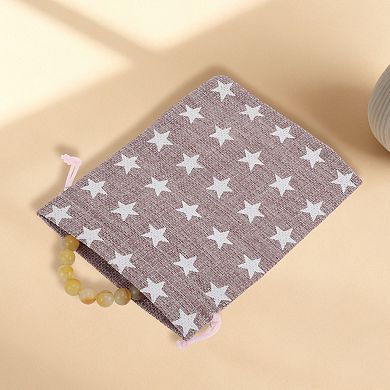 Five-pointed Star Printed Drawstring Bag 2 Pcs