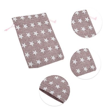 Five-pointed Star Printed Drawstring Bag 2 Pcs