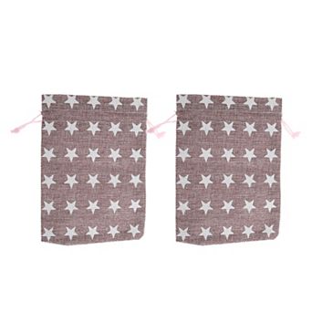 Five-pointed Star Printed Drawstring Bag 2 pc