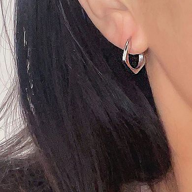 Women's Geometric Hexagon Hoop Earrings