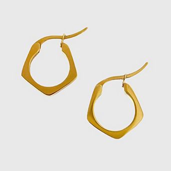 Women's Geometric Hexagon Hoop Earrings