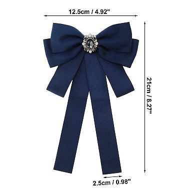 Ribbon Bow Brooches Pre-Tied Neck Tie for Gifts 1Pc