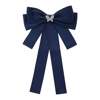 Ribbon Bow Brooches Pre-Tied Neck Tie for Gifts 1 pc