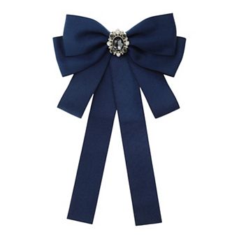 Ribbon Bow Brooches Pre-Tied Neck Tie for Gifts 1 pc