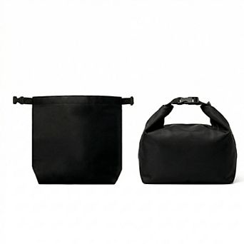 Water Resistant Roll Top Tote Bag Large Capacity Lightweight Top Handle Travel Organizer