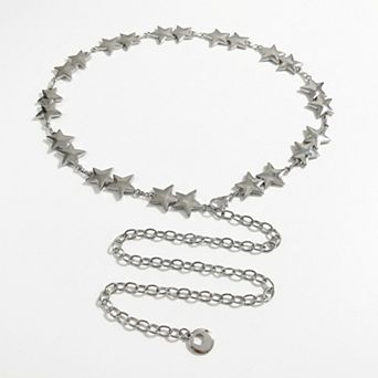 Women's Star Link Waist Chain Belt Adjustable Metal Charm Body Jewelry Accessory