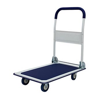 Platform trucks, hand-pushed flatbed transport vehicles, folding trolleys