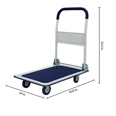 Platform trucks, hand-pushed flatbed transport vehicles, folding trolleys