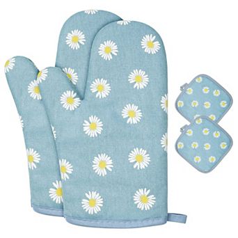 Oven gloves and pot handles heat-resistant and non-slip
