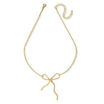 Women's Bow - Shaped Pendant Necklace