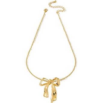 Women's Bow - Shaped Pendant Necklace