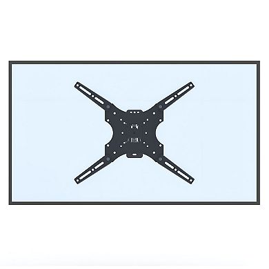 Wall Mount TV Bracket with Adjustable Tilt, Rotation and Floor-Saving Design