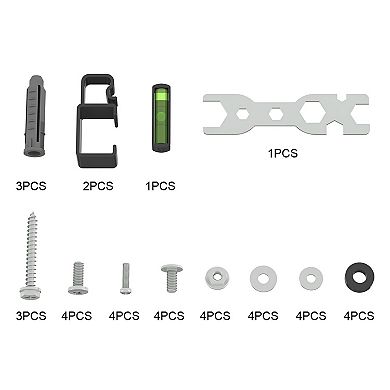 Wall Mount TV Bracket with Adjustable Tilt, Rotation and Floor-Saving Design