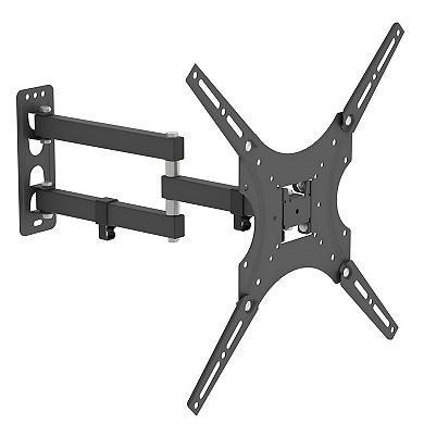 Wall Mount TV Bracket with Adjustable Tilt, Rotation and Floor-Saving Design