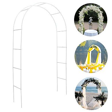 Yard Pathway Arbor Arch Trellis for Garden Walkway Vines and Flowers