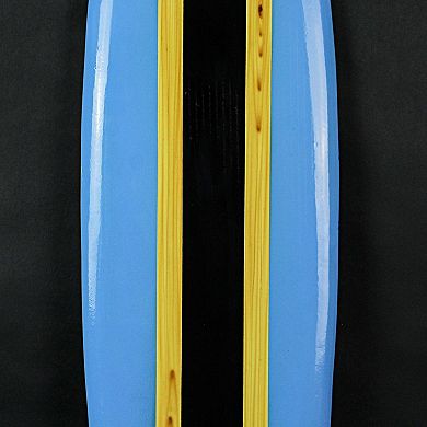 Striped Wooden Surfboard Wall Hanging 39 inch