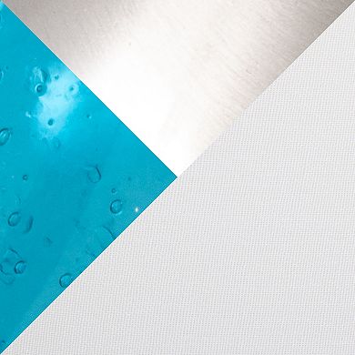 Loheer Jasmine Contemporary Glass Accent Lamp with Linen Shade