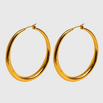 Women's Large Hoop Earrings - 4.9cm Diameter Hoops
