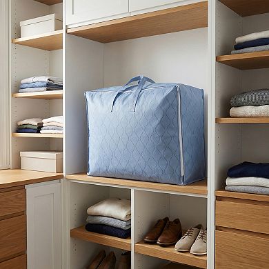 1 Pcs Clothes Storage, Foldable Storage Bag, Wavy Moving Bag for Organizing Comforter