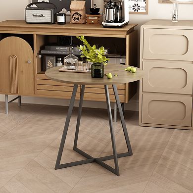 KWPZQEB 31.5 Inch Modern Round Dining Table for 2-4 people