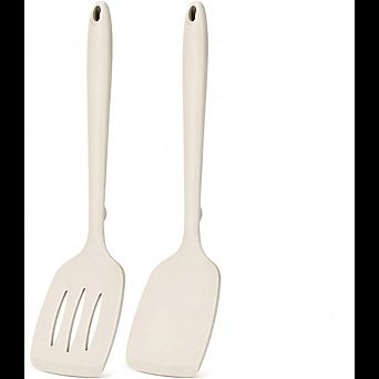 2-Pack Silicone Spatula Turners, Heat-Resistant, Nonstick