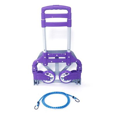 Portable Folding Hand Truck Dolly Aluminum Frame, Telescopic Handle