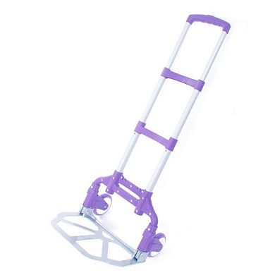Portable Folding Hand Truck Dolly Aluminum Frame, Telescopic Handle