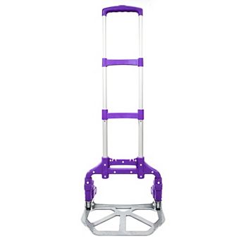 Portable Folding Hand Truck Dolly Aluminum Frame, Telescopic Handle