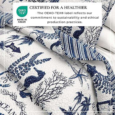 Summer beach bedspread can be used on both sides