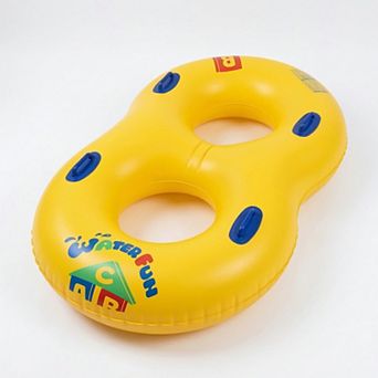 Double Inflatable Pool Float Tube with Handles Heavy Duty PVC Water Lounger Beach Lake Use